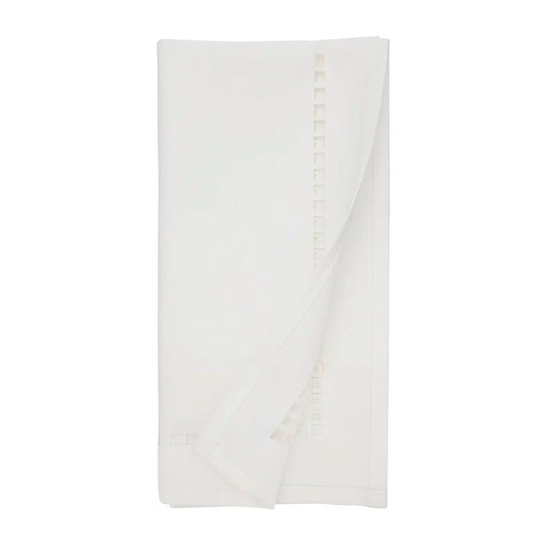 Saro Laser-Cut Hemstitch Napkin (Set of 4)