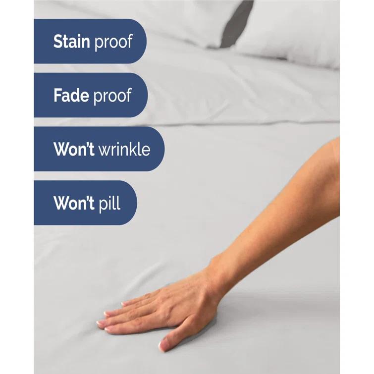 CGK Linens 4 Piece Sheet Set Premium Cooling, Soft & Wrinkle Free Sheet Set