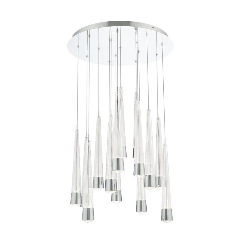 dweLED Quill Round 15 - Light LED Cluster Pendant