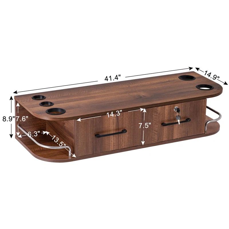 The Twillery Co.® Sowder Locking Wall Mount Styling Station Barber Beauty Spa Salon Equipment