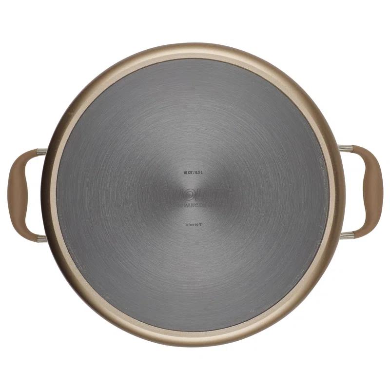 Anolon Anolon Advanced Home Hard Anodized Nonstick Stockpot With Lid, 10 Quart