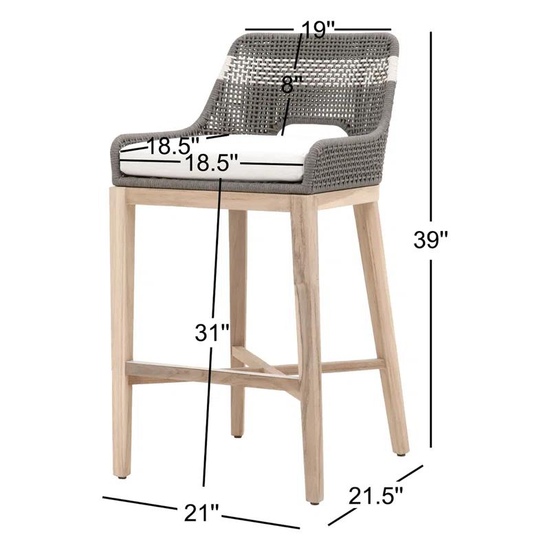 Kinnda Indoor / Outdoor Bar and Counter Stool - Dark Gray / Bar
