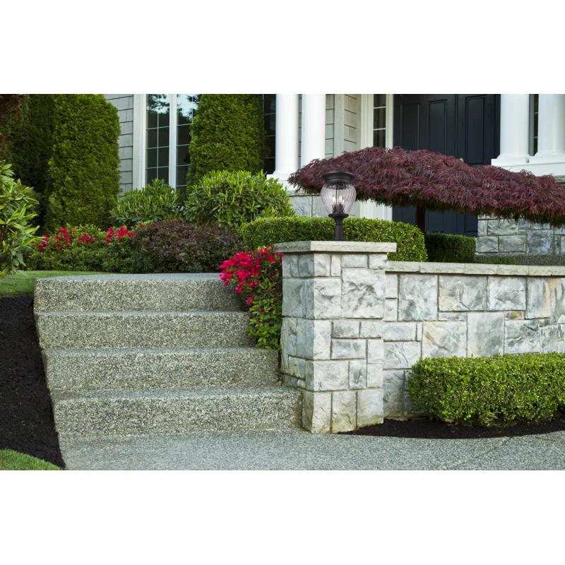 Z-Lite Davina 4 Light Outdoor Pier Mounted Fixture in Black