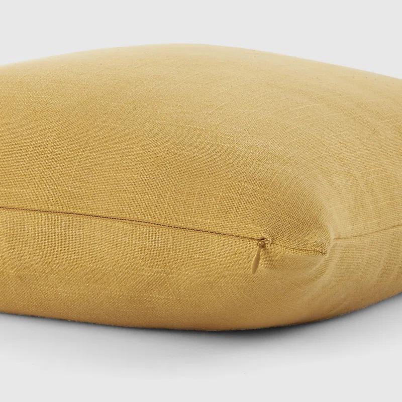 Becky Cameron Solid Cotton Throw Pillow