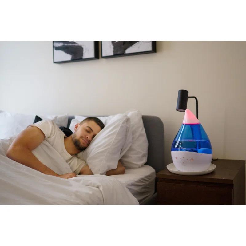 Crane USA Drop 2.0 , 4-in-1 Cool-Mist Humidifier with Aroma Tray & Sound Machine