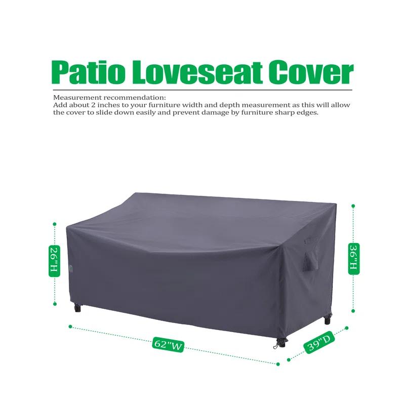 F&J Outdoors Premium Waterproof Outdoor Patio Sofa Cover: Latest Rip-Stop Fabric, 3-Year Warranty