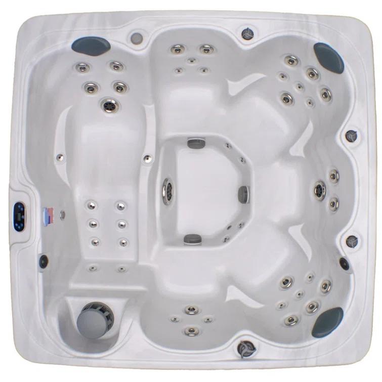 Home and Garden Spas 6-Person 71-Jet Hot Tub with MP3 Auxiliary Output and Ozone & Reviews | Wayfair