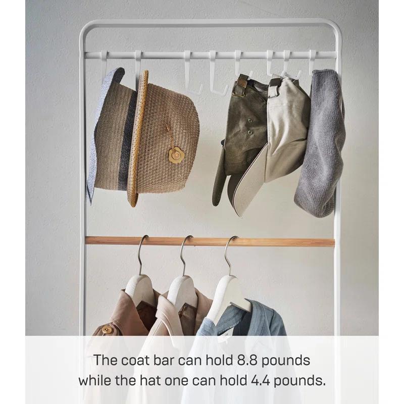 Yamazaki Home Steel 8 - Hook Freestanding Coat Rack
