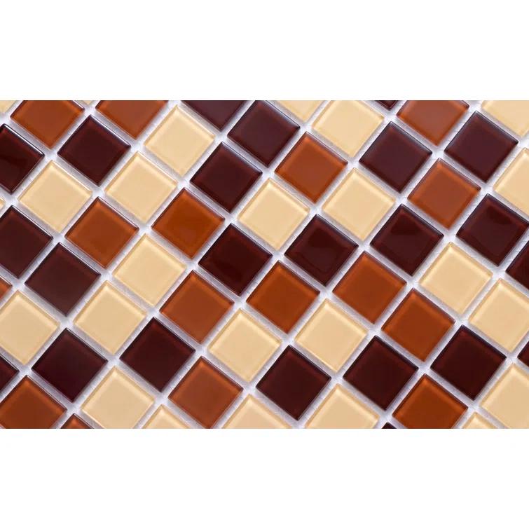 WS Tiles® 1" x 1" Straight Edge Glass Mosaic Tile