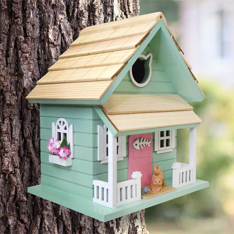 Home Bazaar Kitty Cottage Birdhouse
