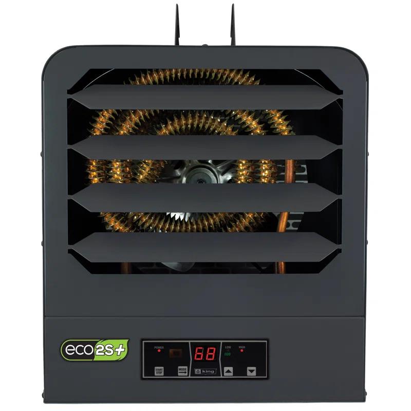 King Electric Electric Ceiling Mounted Space Heater with Adjustable Thermostat , Remote Included and with Digital Display