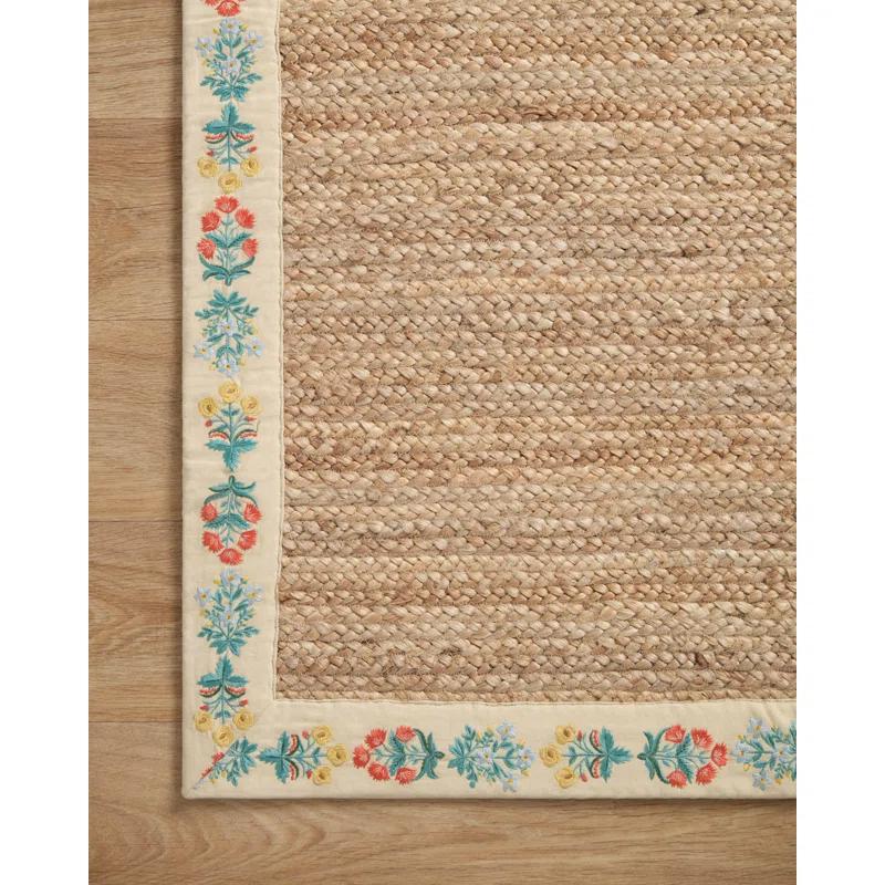 Rifle Paper Co. x Loloi Costa COS-02 Mughal Rose Natural Cream Rug