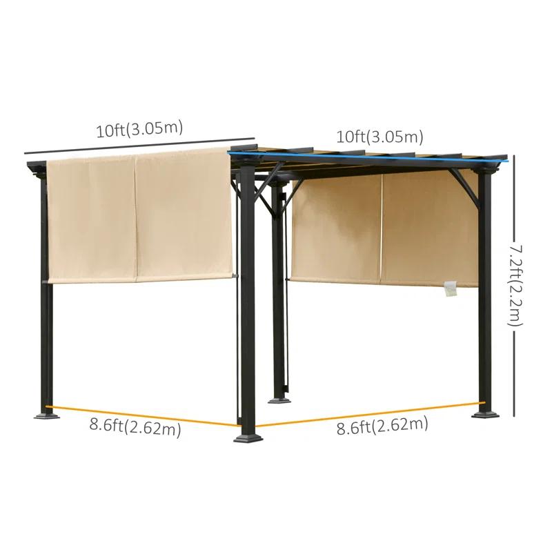 Outsunny Steel Patio Gazebo