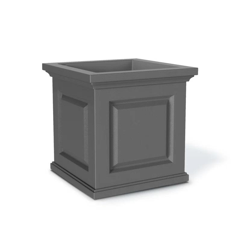 Mayne Inc. Nantucket Square Resin Planter Box with Water Reservoir