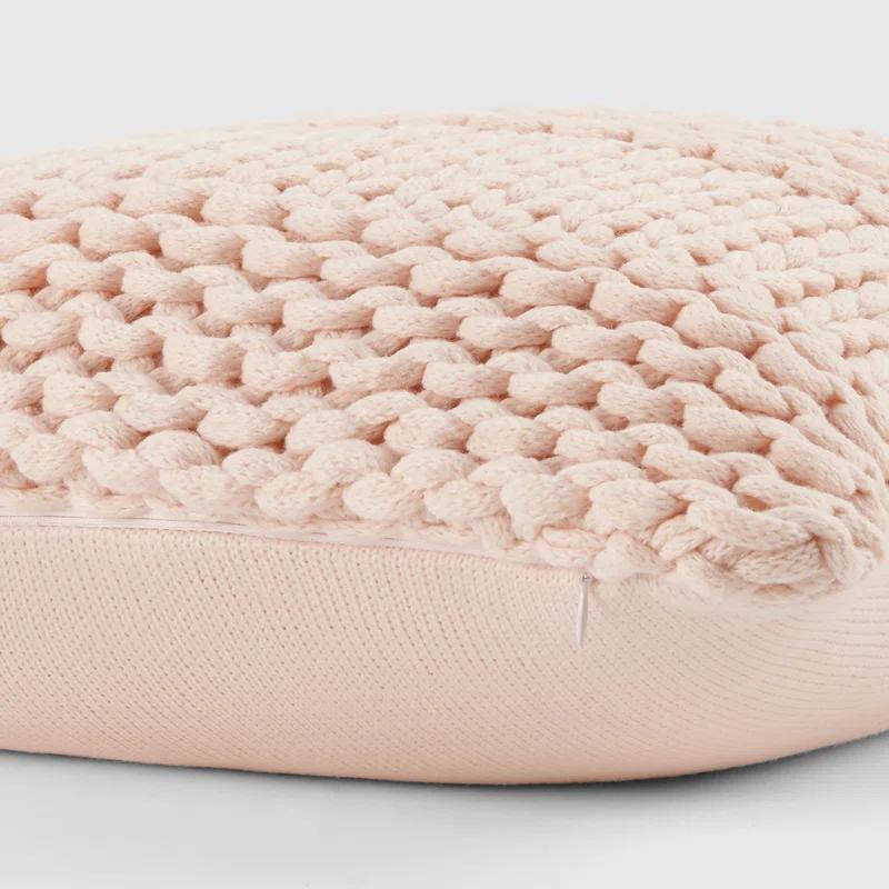 Becky Cameron Cozy Chunky Knit Acrylic Decor Throw Pillow