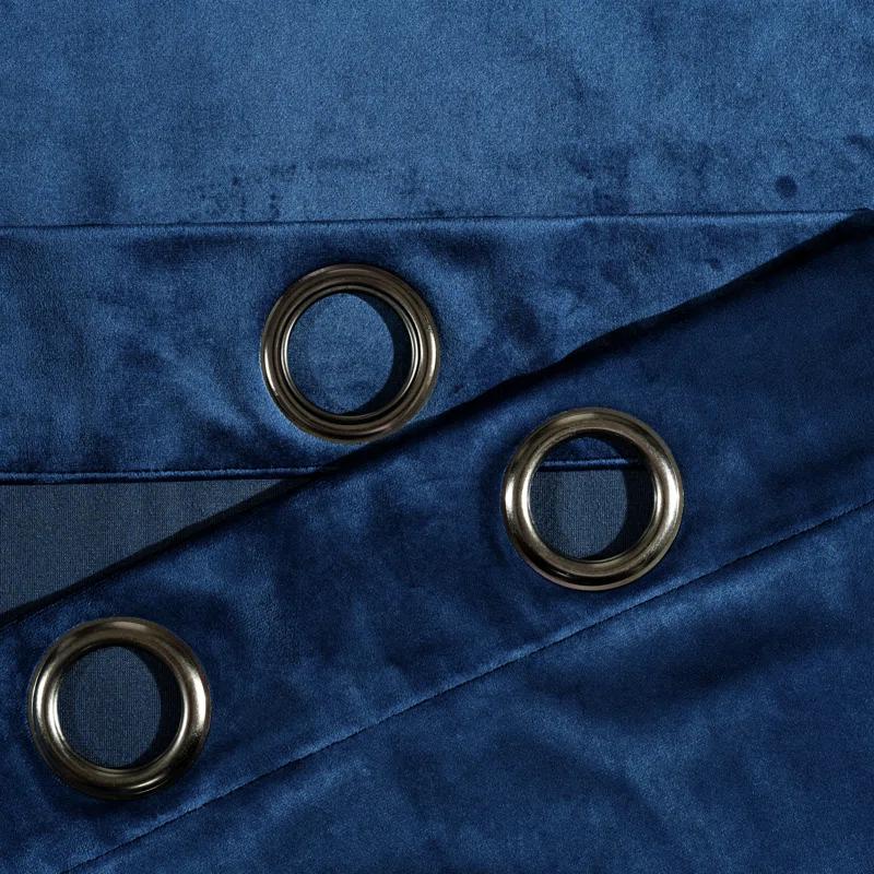 Lush Decor Prima Velvet Solid Velvet Room Darkening Curtain Pair (Set of 2)