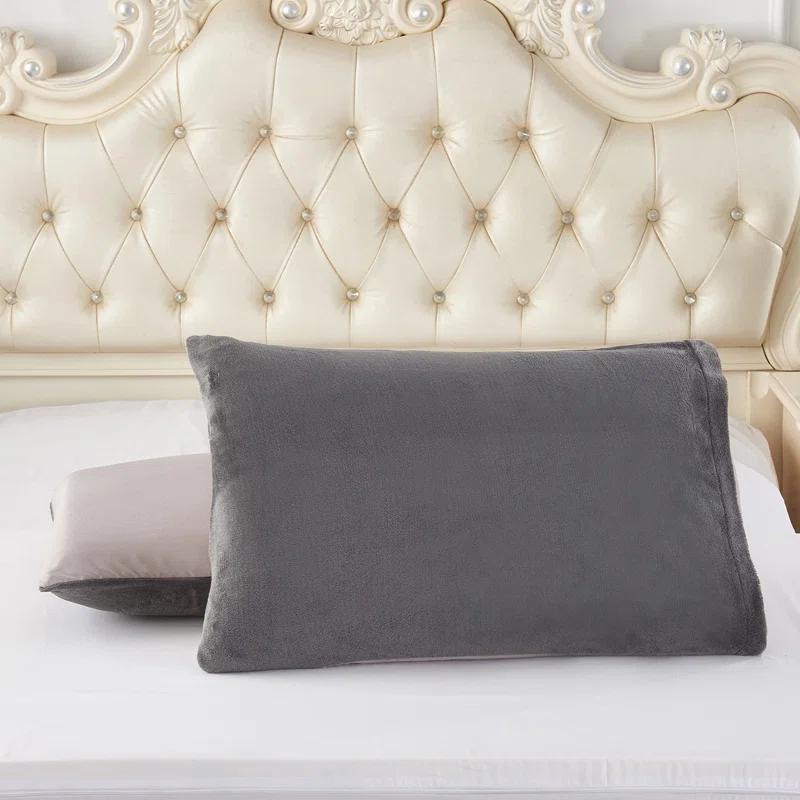 JML JML BorregoSolid1024 Microfiber Reversible 3 Piece Comforter Set, Sherpa Flannel Fleece Bed Blanket, King/Queen