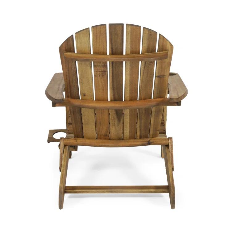 Highland Dunes Mccombs Solid Wood Folding Adirondack Chair (Set of 2)