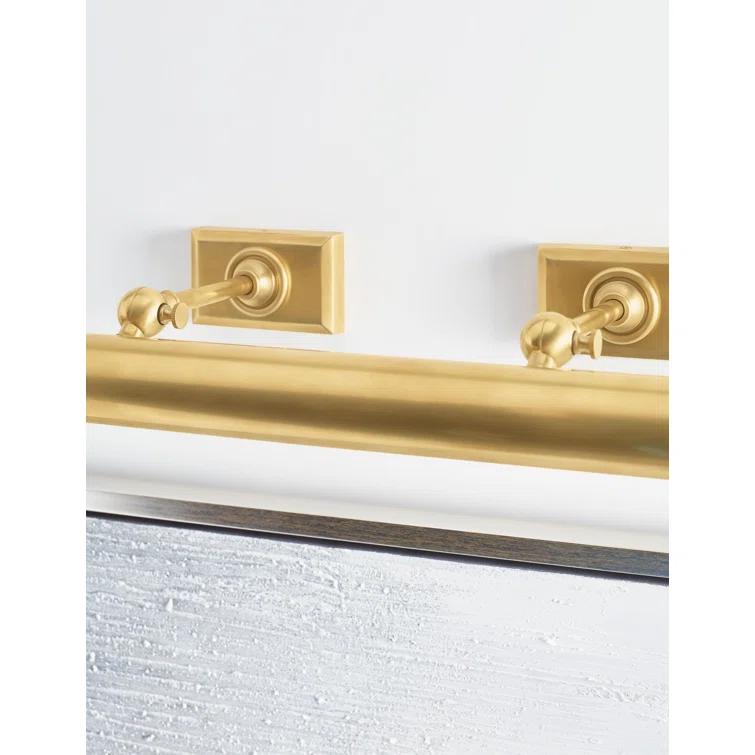 Antique Brass 24" Dimmable Electric Wall Light