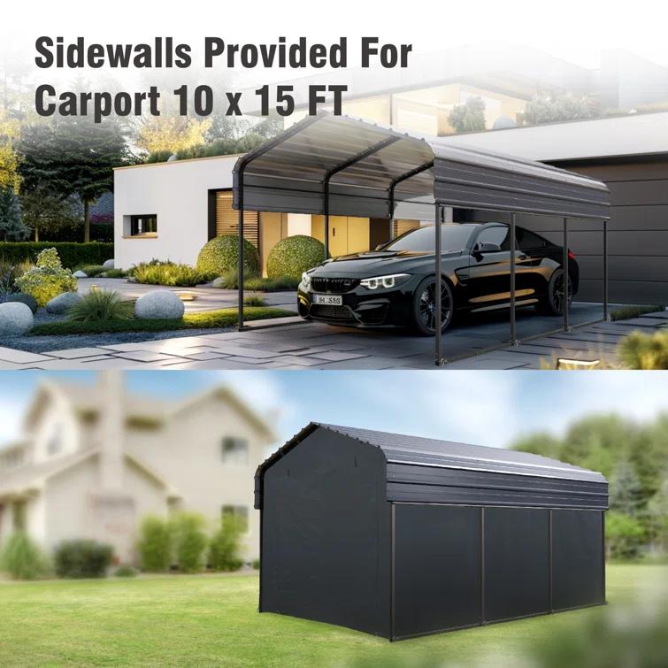Alphamarts 10x15 Replacement Side Wall for Alphamarts Carport ( Only Side Wall )