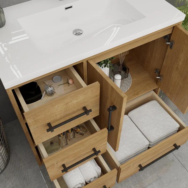 MEBO Victoria 35.4'' Single Bathroom Vanity with Acrylic Top