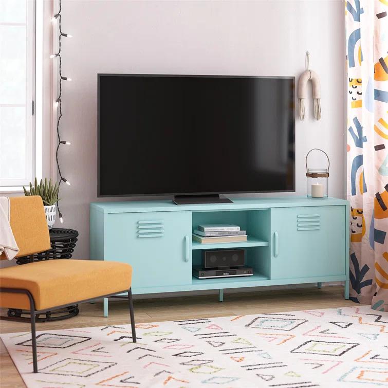 Novogratz Cache Metal Locker-Style TV Stand for TVs up to 65"