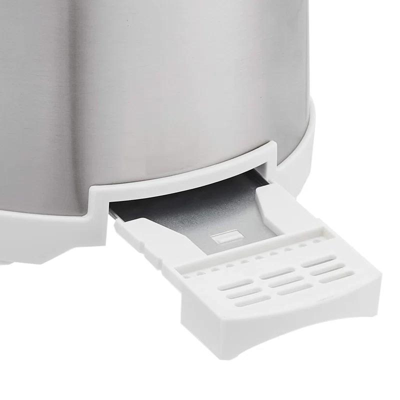 UZOPAL 800W 2-Slice Toaster with 6 Browning Settings, Removable Crumb Tray, Cancel Button