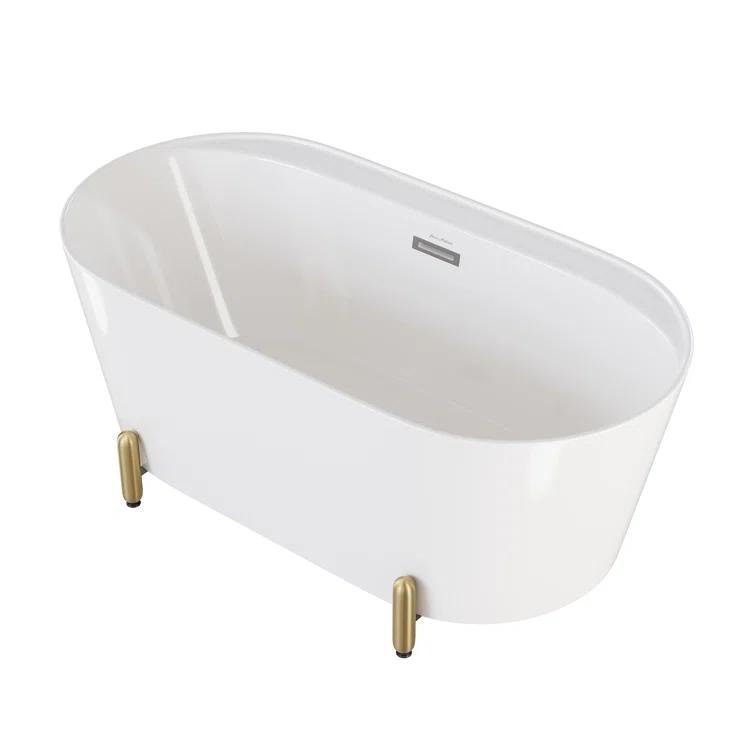 Swiss Madison Monaco 59" Freestanding Bathtub With Matte Black Stand SM-FB1002BG