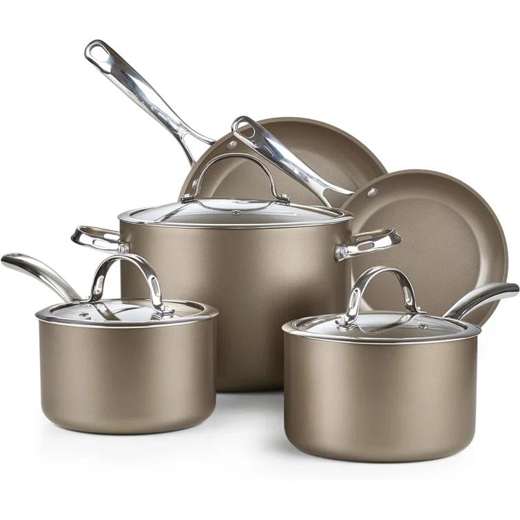 Cooks Standard 8 - Piece Non-Stick Anodized Aluminum Cookware Set