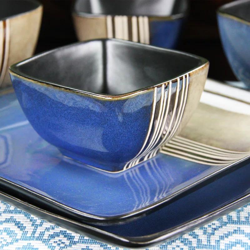 Winston Porter Garley 16 Piece Stoneware Dinnerware Set - Service for 4