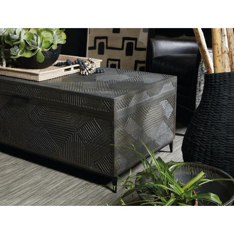 Hooker Furniture Chiseling Solid Wood Top Coffee Table