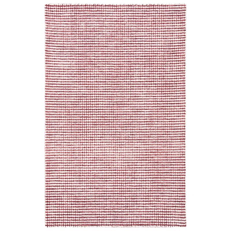Abstract Hand Tufted Wool Checkered Rug