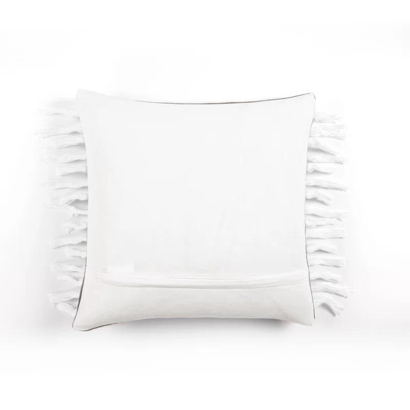 Lush Decor Cotton Striped 20'' Throw Pillow Cover