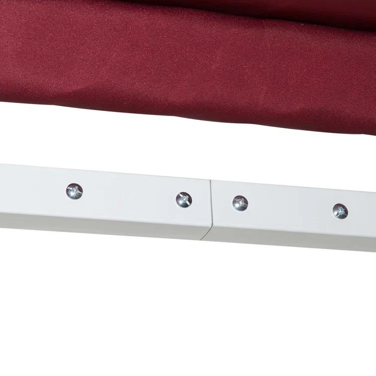 Outsunny Outsunny 2'' Polyester Beige Cover Retractable Patio Awning