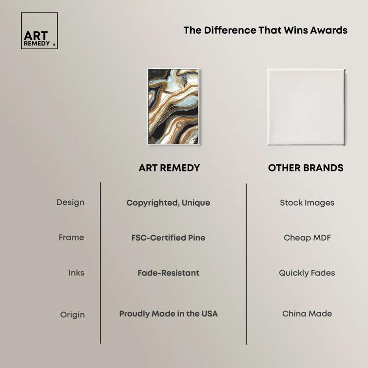 Art Remedy Black and Gold I