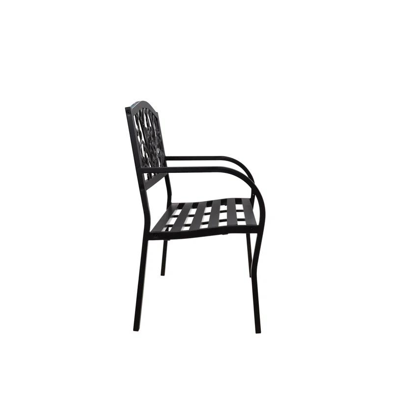House of Hampton® Blooming Garden Metal Bench