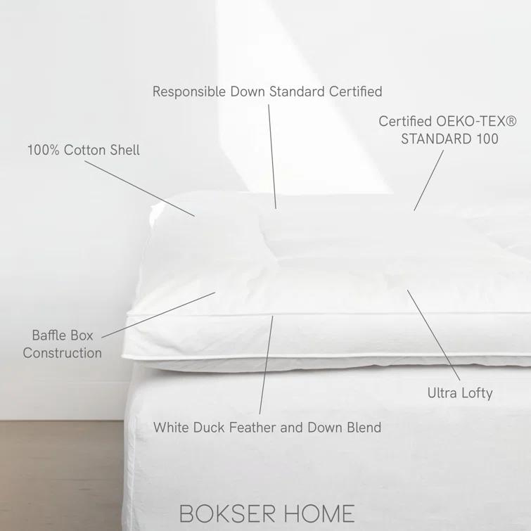 Alwyn Home Feather & Down Plush Luxury Mattress Topper