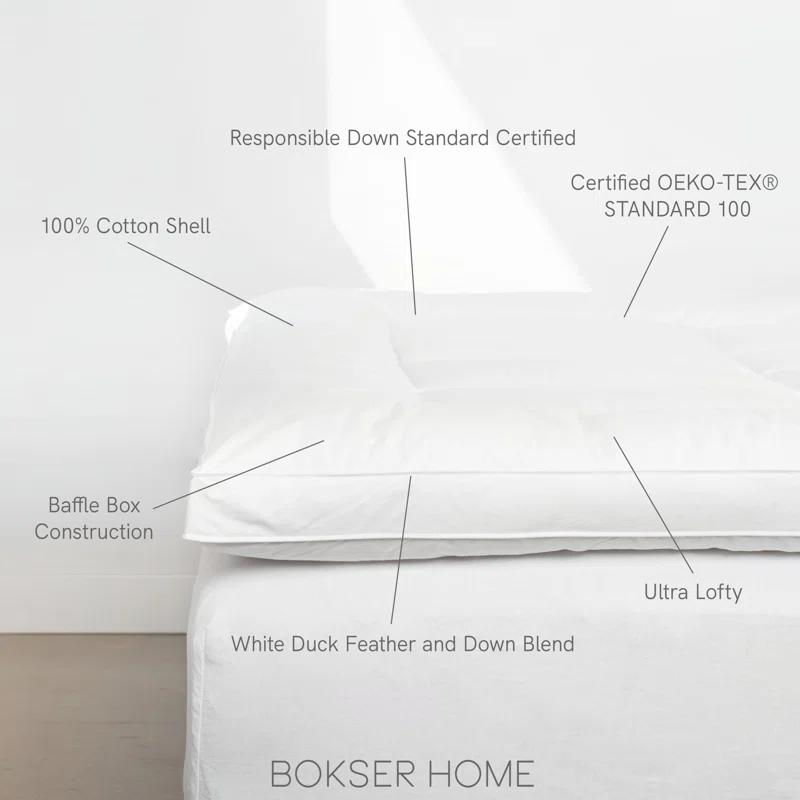 Alwyn Home Feather & Down Plush Luxury Mattress Topper
