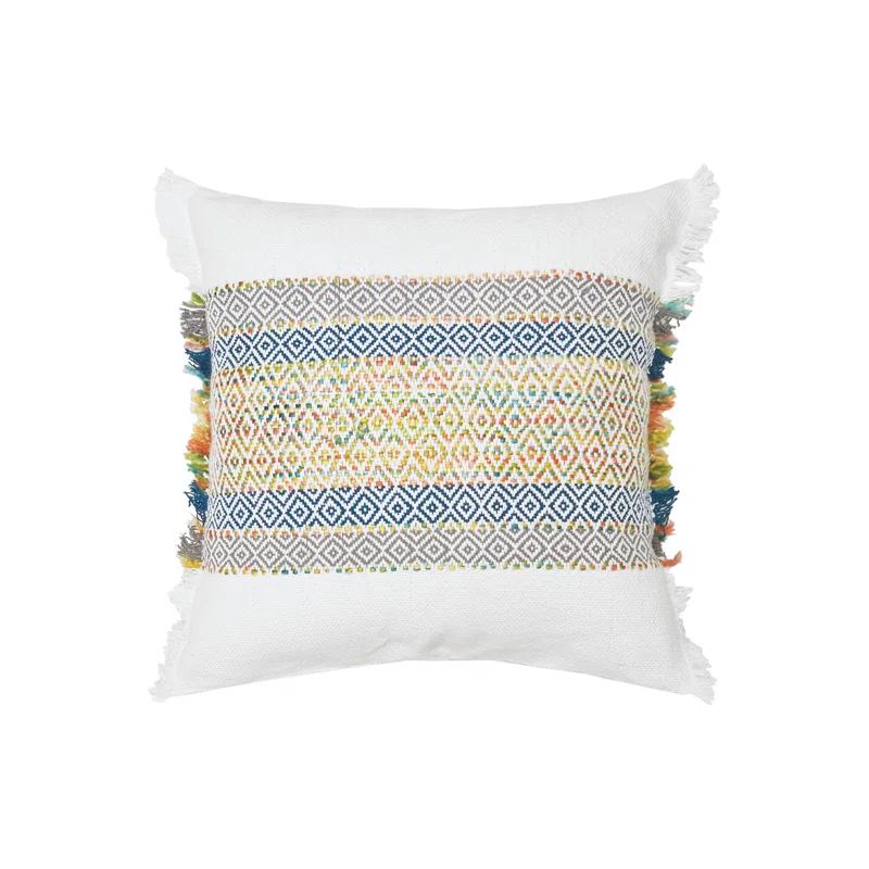 Ashley Geometric Cotton Blend Throw Pillow