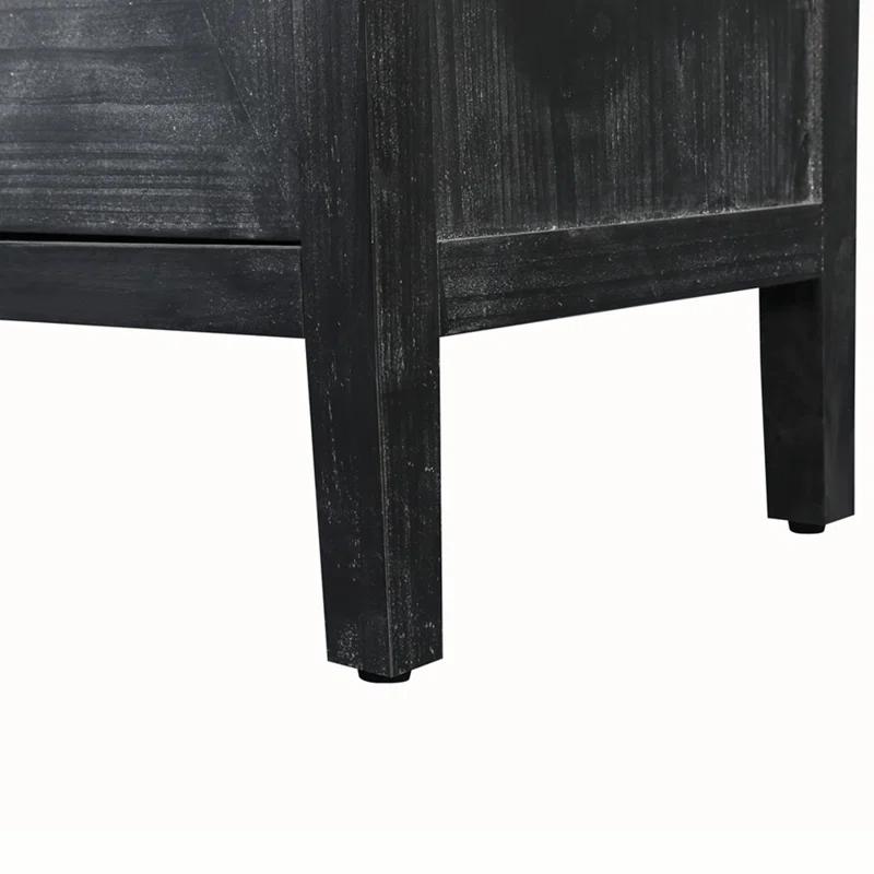 Bungalow Rose Antique Four Door Cabinet For Living Room