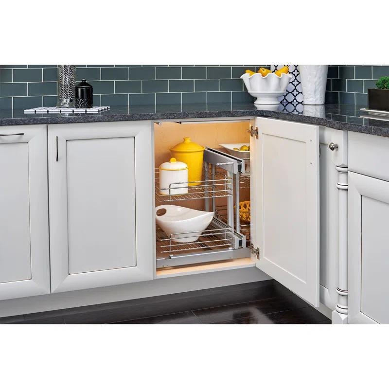 Rev-A-Shelf Rev-A-Shelf Blind Corner Kitchen Cabinet Organizer w/ Soft Close