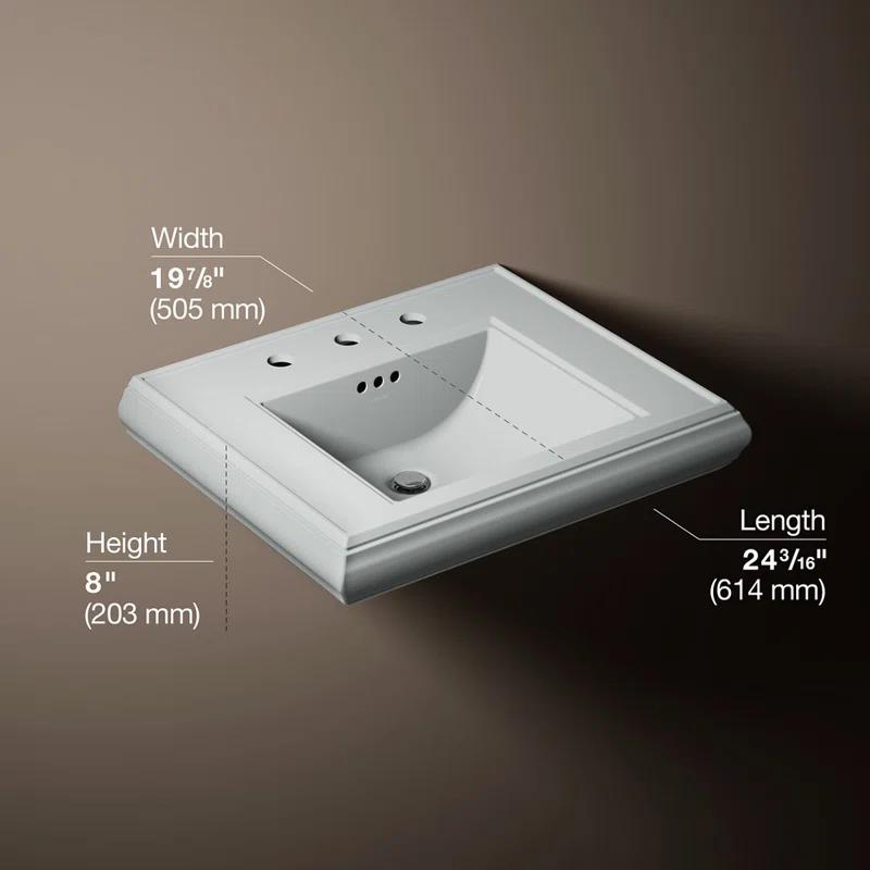 Memoirs®Pedestal Tall Bathroom Sink with Overflow