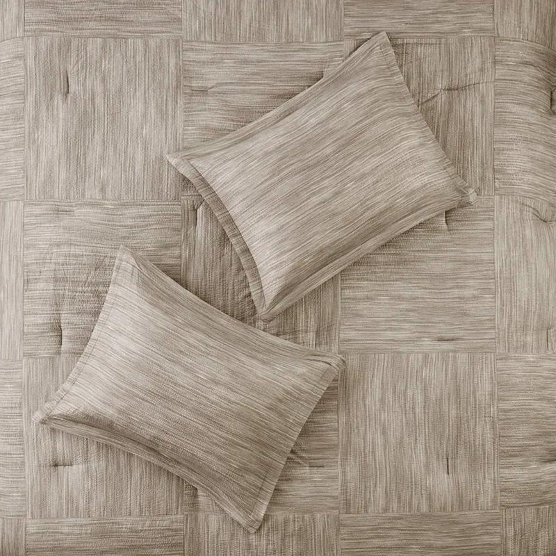 Madison Park Walter 7 Piece Printed Weave Seersucker Comforter Set