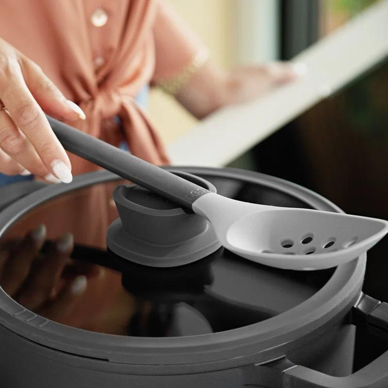 BergHOFF BergHOFF Leo Stone+ Nonstick Ceramic 11" Wok Pan with Lid 4.6qt, Recycled