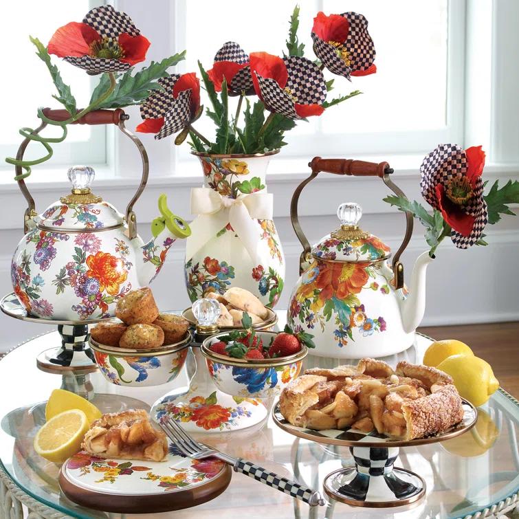 Flower Market 2 Quart Tea Kettle