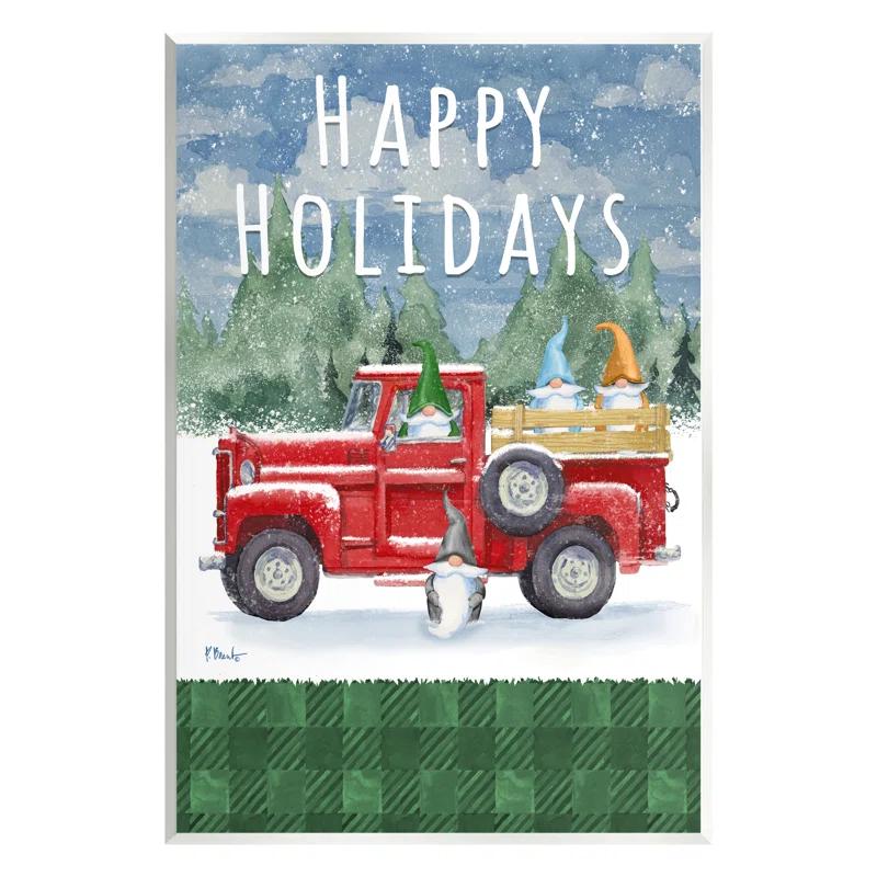 Stupell Industries " Happy Holidays Truck " by Paul Brent