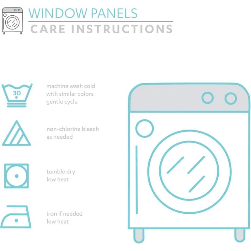 Lush Decor Weeping Flowers Floral Room Darkening Thermal Rod Pocket Curtain Panels (Set of 2)