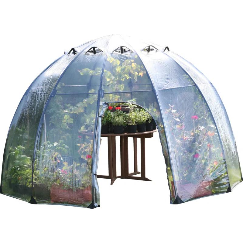 Haxnicks 11.5 Ft. W x 11.5 Ft. D Large Sunbubble Walk-in Greenhouse