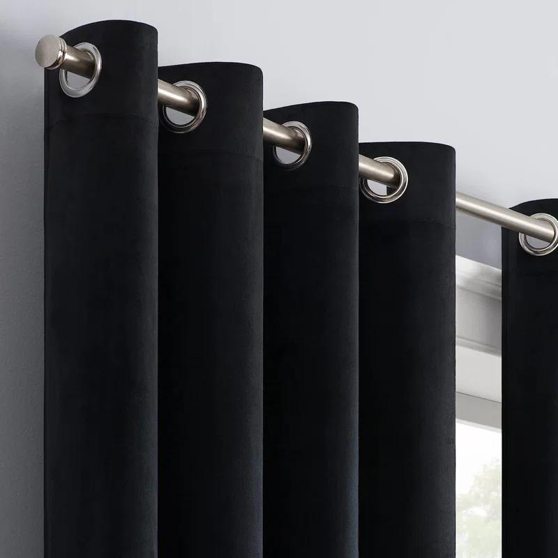 Polyester Room Darkening Curtain Pair