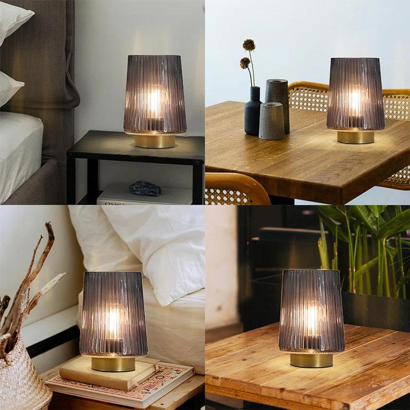 Latitude Run® Battery Operated Lamp With Timer, Table Lamps For Bedroom